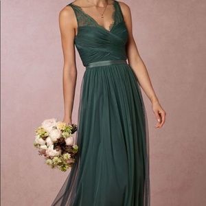 BHLDN Fleur Dress - Dusty Emerald